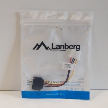 Lanberg Kabel zasilający SATA(M) do Molex(F) 15cm