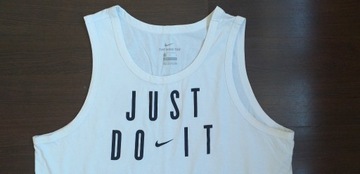 Biała koszulka tanktop Nike L trening bieganie