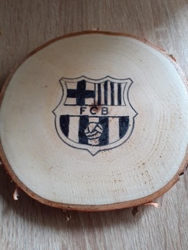 Fc Barcelona. Plaster drewna dekoracyjny. 