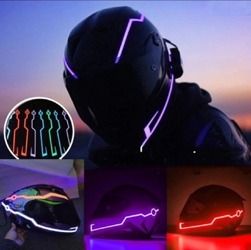 Podświetlenie led neon kasku motocyklowego