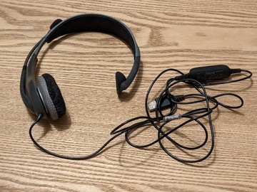 Słuchawki nauszne USB z mikrofonem