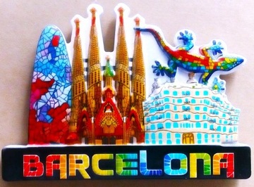Magnes na lodówkę Barcelona Hiszpania