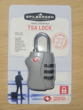 Spilbergen zamek podróżny TSA lock cyfrowy szary