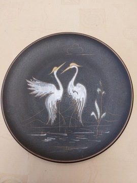 Rusza ceramika talerz ptaki