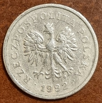 Moneta 1zł z 1992 roku
