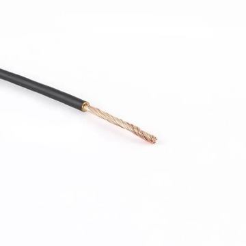 Przewód kabel LGY 2,5mm2 linka giętka  czarny  1m