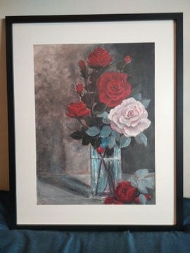 Obraz - Róże w Wazonie