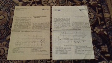 Unitra Diora instrukcja WS-442 FS-042 AS-642 ZRK