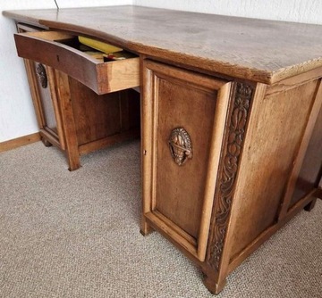 Stare biurko, antyk, dwustronne