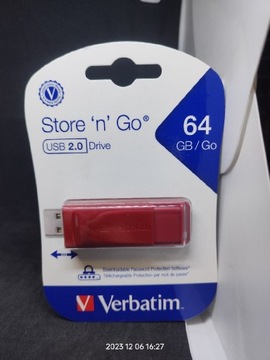 pendrive Verbatim 64gb USB 2.0