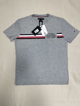 T-SHIRT MĘSKI.r.S.TOMMY HILFIGER.NOWA.OUTLET