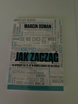 Książka Jak zacząć - Marcin Osman