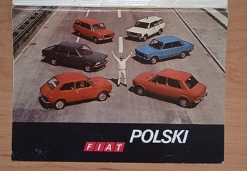 FIAT POLSKI zestaw 9 pocztówek 1975 /komplet ŁÓDŹ 