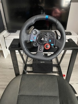 Kierownica Logitech g29+shifter+stelaż z fotelem