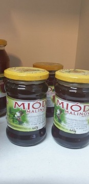 Miód Malinowy 410g 