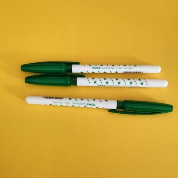 Długopis Toma Superfine Gwiazdki TO-059 zielony