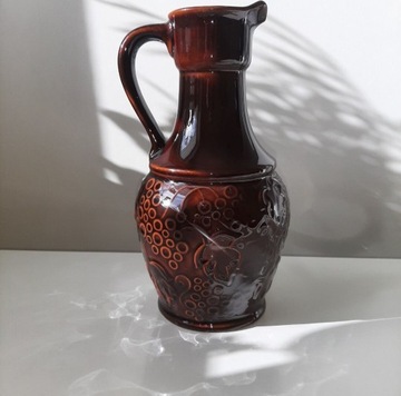 Stary wazon ceramiczny /winogrona prl 