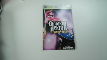 Instrukcja Guitar Hero III legends of rock x360 