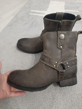 Nowe skórzane buty Rock Rebel by EMP r.41 