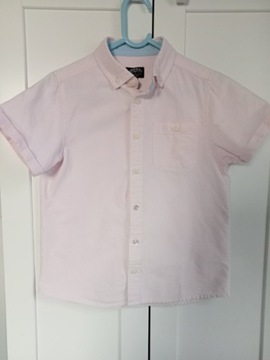Koszula chłopięca elegancka 104 różowa pastelowa 