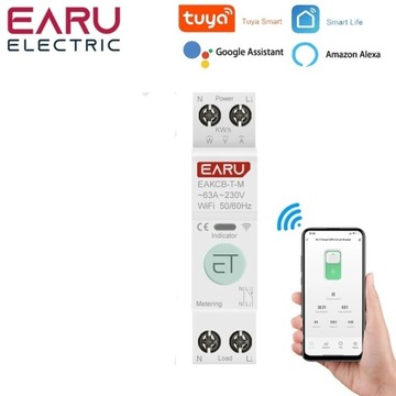 Miernik energii z regulacją  1A- 50A Tuya Wifi 