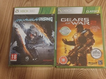 Zestaw gier Xbox 360 nowe metal gear gears nowe gry