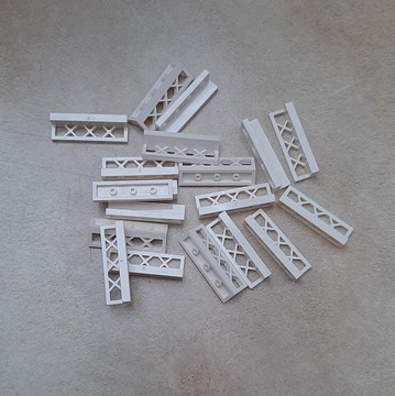 LEGO 3633 barierka ogrodzenie biały 5 szt