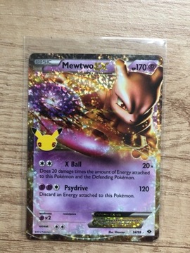 karta pokemon Mewtwo ex celebrations