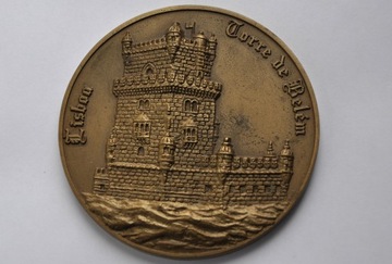 Medal.Portugalia. Wieża Belem w Lizbonie