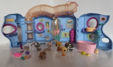 Domek Littlest Pet Shop 5 figurek wanienka