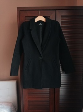 Cropp czarny płaszcz 36 S 