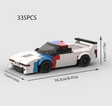 Klocki na wzór LEGO BMW M1 Autko Samochodzik Sport