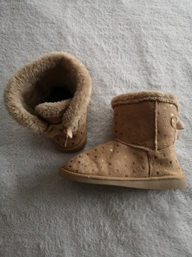 Camel buty kozaki botki w serca jak emu Dunnes 34