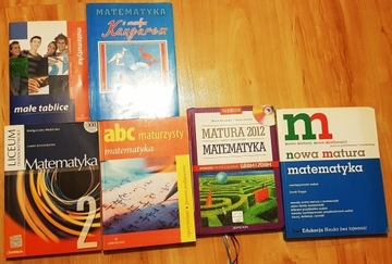 6 książek, repetytoriów z matematyki, matura!