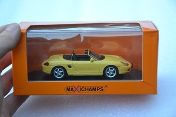 Porsche boxster S 986 1999 Maxichamps 1/43 yellow