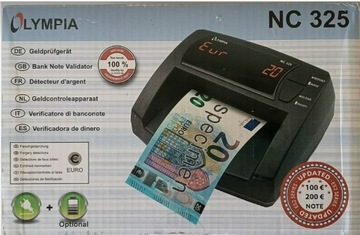 OLYMPIA NC325 tester, licznik, sumator banknotów €