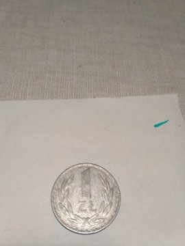 MONETA 1 złoty z PRL z czasów PEWEX z 1977 roku