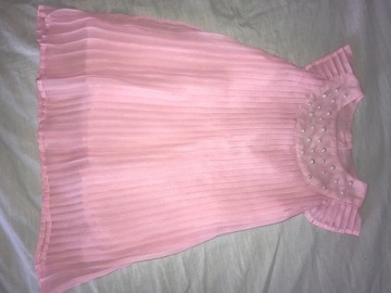 Sukienka różowa z perełkami, reserved, 2-3 lata
