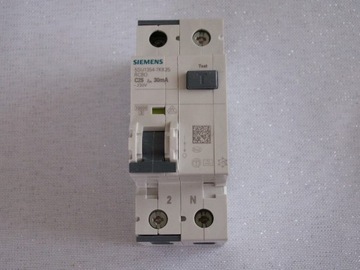 Wyłącznik kombinowany RCBO typu A Siemens C25A