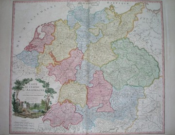 1757 oryginał BIG mapa POLSKA ŚLĄSK POMORZE Poznań