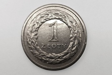 1 złoty, złotówka z 1991 roku