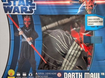 Strój Star Wars Kostium Darth Maul + Miecz Rubies 