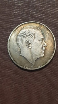 Stara moneta Hitler nsdap mark wykopki ss Niemcy mark reichsmark