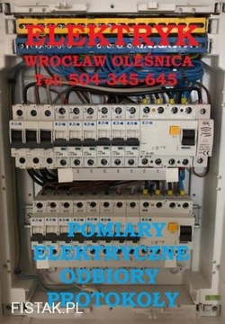 Odbiory elektryczne pomiary instalacji Wrocław 