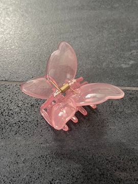 Nowa spinka do włosów motyl butterfly pink różowa