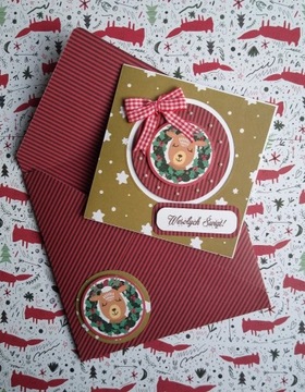 Kartka + koperta Boże Narodzenie