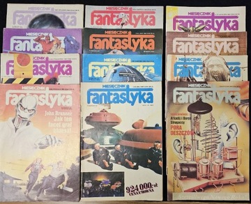 Miesięcznik Fantastyka - 12 numerów z 1989 roku