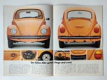 Der Käfer. Volkswagen Garbus folder reklamowy 