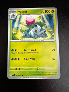 Karta Pokemon Ivysaur 002/151 MEW 151
