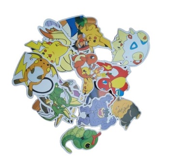 Kolorowe naklejki motywacyjne Pokemon 20szt